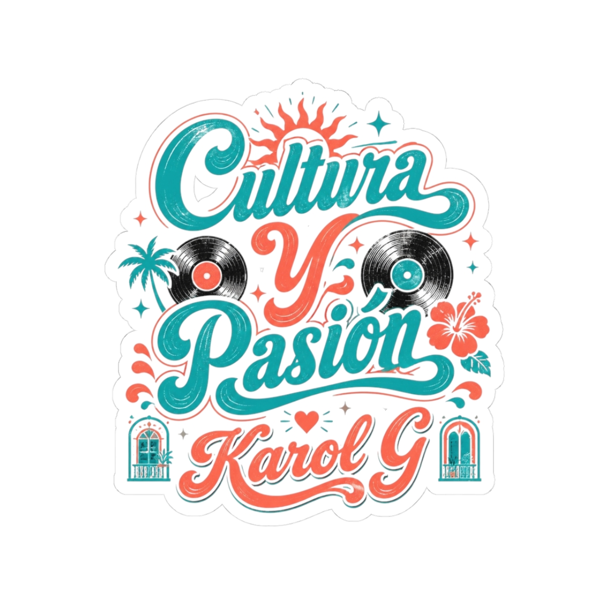 Karol G "Cultura Y Pasión" Sticker - alternate angle 1, merchandise